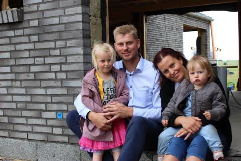 Børnefamilie fra Voldum