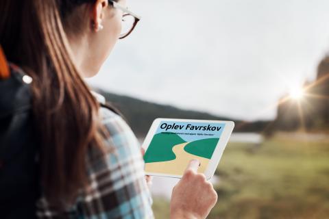 Find vandreruter med Oplev Favrskovs nye app